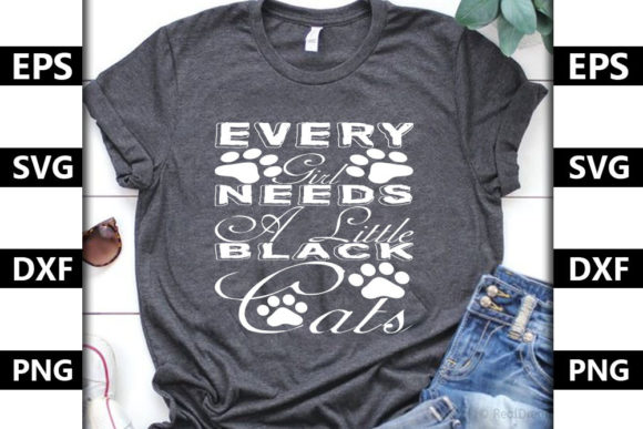 Cat Quote Design: Every Girl Needs a Lit