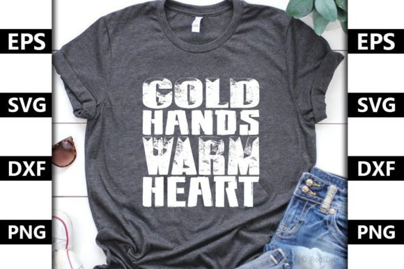 Cat Quote Design: Gold Hands Warm Heart Review