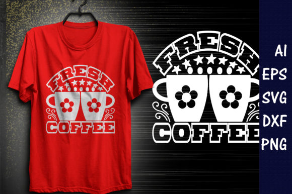 Reviewing Coffee Quote Design: Fresh Coffee for Embroidery