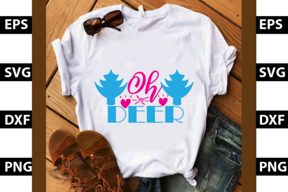 Reviewing the Oh Deer Christmas T-Shirt Design